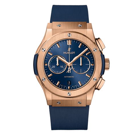 hublot classic fusion king gold bleu 42mm|pre owned hublot classic fusion.